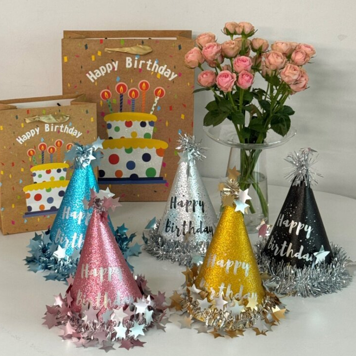 【จัดส่งวันนี้】สไตล์ Instagram หมวกวันเกิด HBD หมวกปาร์ตี้ แต่งตัววันเกิด งานวันเกิด หมวกปาร์ตี้วันเกิด DIY ตกแต่งปาร์ตี้