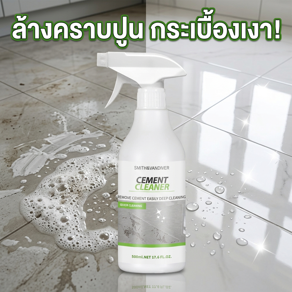 ⚡ขจัดคราบแรง ปูนสะอาดเหมือนใหม่⚡ ทำความสะอาดกระเบื้อง ขจัดคราบปูน ขจัดคราบ ทำความสะอาดไว ประหยัดแรง กระเบื้อง