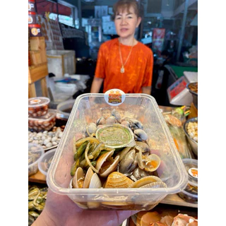 เซ็ตรวมหอยเจลลี่แหม่มน้ำปลากวนหวานเค็ม 4 หอย (พร้อมน้ำจิ้มซีฟู๊ดมะนาวแท้) นน.400-500กรัม