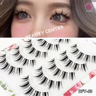 (สินค้าส่งจากไทย) ขนตาปลอม 3มิติ ขนตาธรรมชาติ แบบบาง ก้านนุ่ม แพ็ค 5คู่ DFY 1-19เบอร์