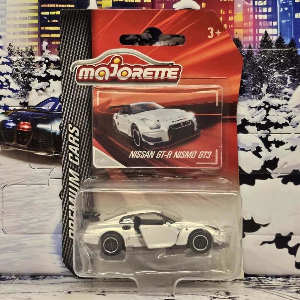 โมเดล รถของเล่น Majorette Nissan GTR R35 Nismo GT3 สีขาวล้วน ในแพ็ค รถสวย หายาก แพ็คสวย