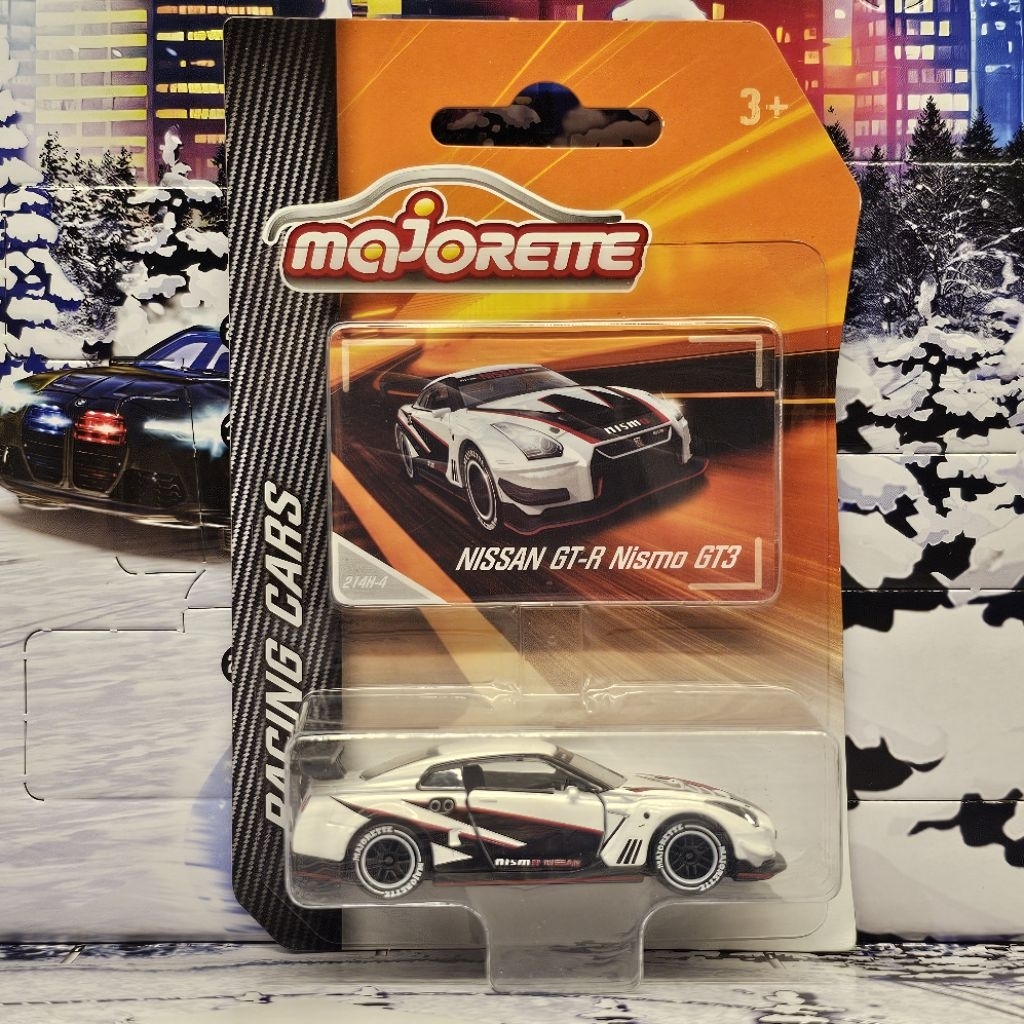 โมเดล รถของเล่น Majorette Nissan GTR R35 Nismo GT3 สีขาวคาดดำ ในแพ็ค รถสวย หายาก