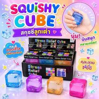 ของเล่นบีบคลายเครียด สกุชชี่ก้อนน้ำแข็ง แช่ตู้เย็นเพิ่มความสโลว์ได้ ยืดหยุ่นสูง บีบดึงคืนตัวได้ ส่งจากไทย!!!