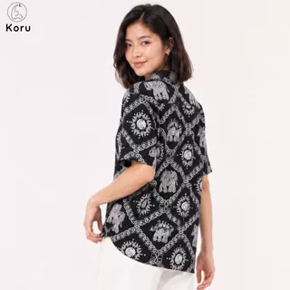 KORU เสื้อฮาวาย ลายช้างโครุพรีเมียม