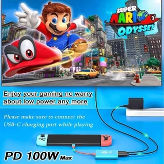 3 in 1 USB C HUB Type-C Docking Station NS Switch 2 Dock HDMI 4K 60HZ USB 3.0 PD 100W Fast Charge Docking สําหรับสวิทช์