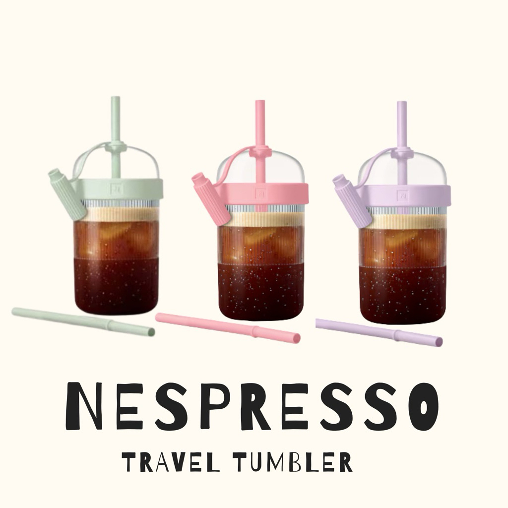 สินค้าพร้อมส่ง แก้วใส่มัทฉะ nespresso travel tumbler 540ml.