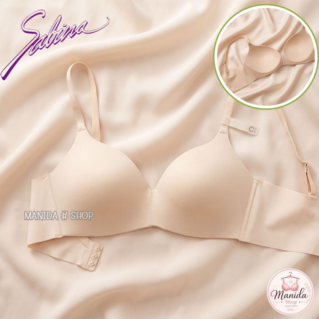 SABINA BRALESS เสื้อชั้นในไม่มีโครง Seamless Fit รุ่น Pretty Perfect รหัส SBU9400