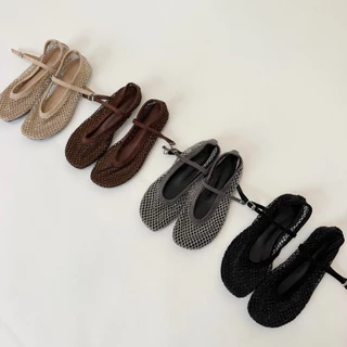 [พร้อมส่ง] WEAR.SOUL #S688-STELLA Sparkle Mesh Flats