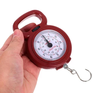 Hook Spring Scale เครื่องชั่งตกปลาแบบพกพา 10 กก. เครื่องชั่งอาหาร เครื่องชั่งกระเป๋าเดินทาง
