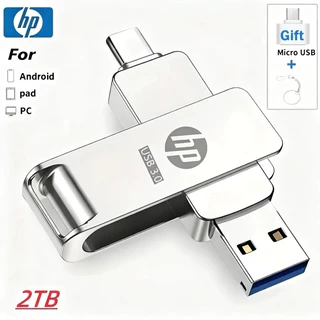 HP Type-C 2-in-1 OTG USB 3.0 ความเร็วสูง 1TB/2TB สำหรับมือถือ iPhone Android พกพาสะดวก