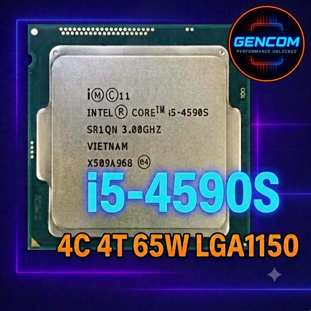 ซีพียู CPU Intel Core i5-4590S 3.0GHz Turbo 3.7GHz 4คอ4เทรด 6M 65W LGA 1150 ฟรีซิลิโคน1ซอง i5 4590S 