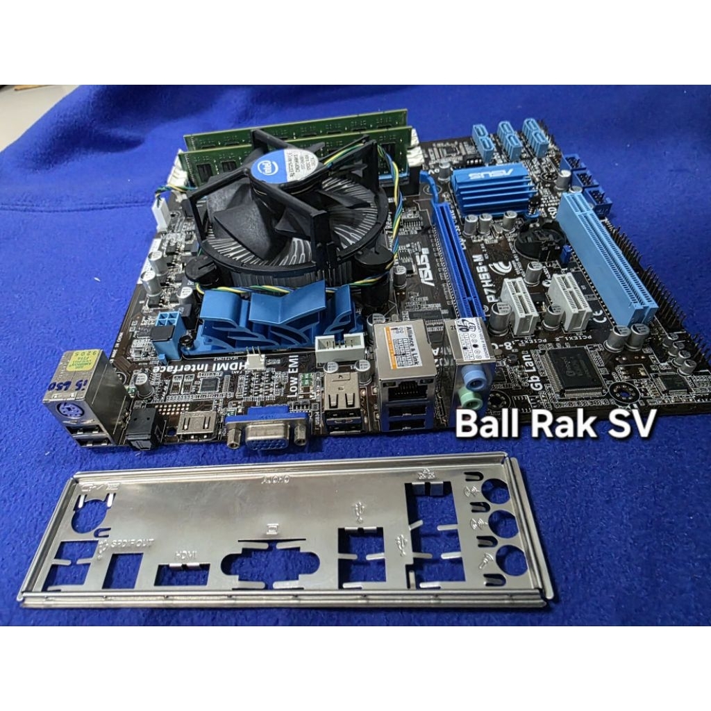 เมนบอร์ด ASUS P7H55-M /CPU I5 650