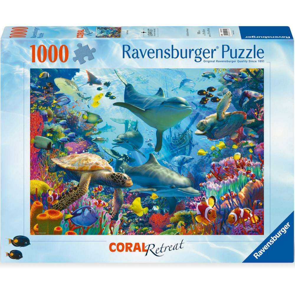 Ravensburger Jigsaw Puzzle Coral Reef Retreat จิ๊กซอว์ 1000 ชิ้น ของแท้ (70×50ซม.)