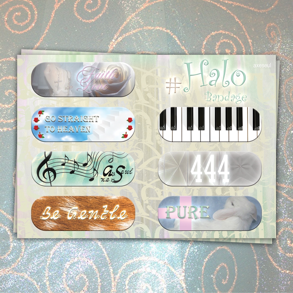 Halo Bandage A6 Sticker Sheet สติกเกอร์ไดคัท