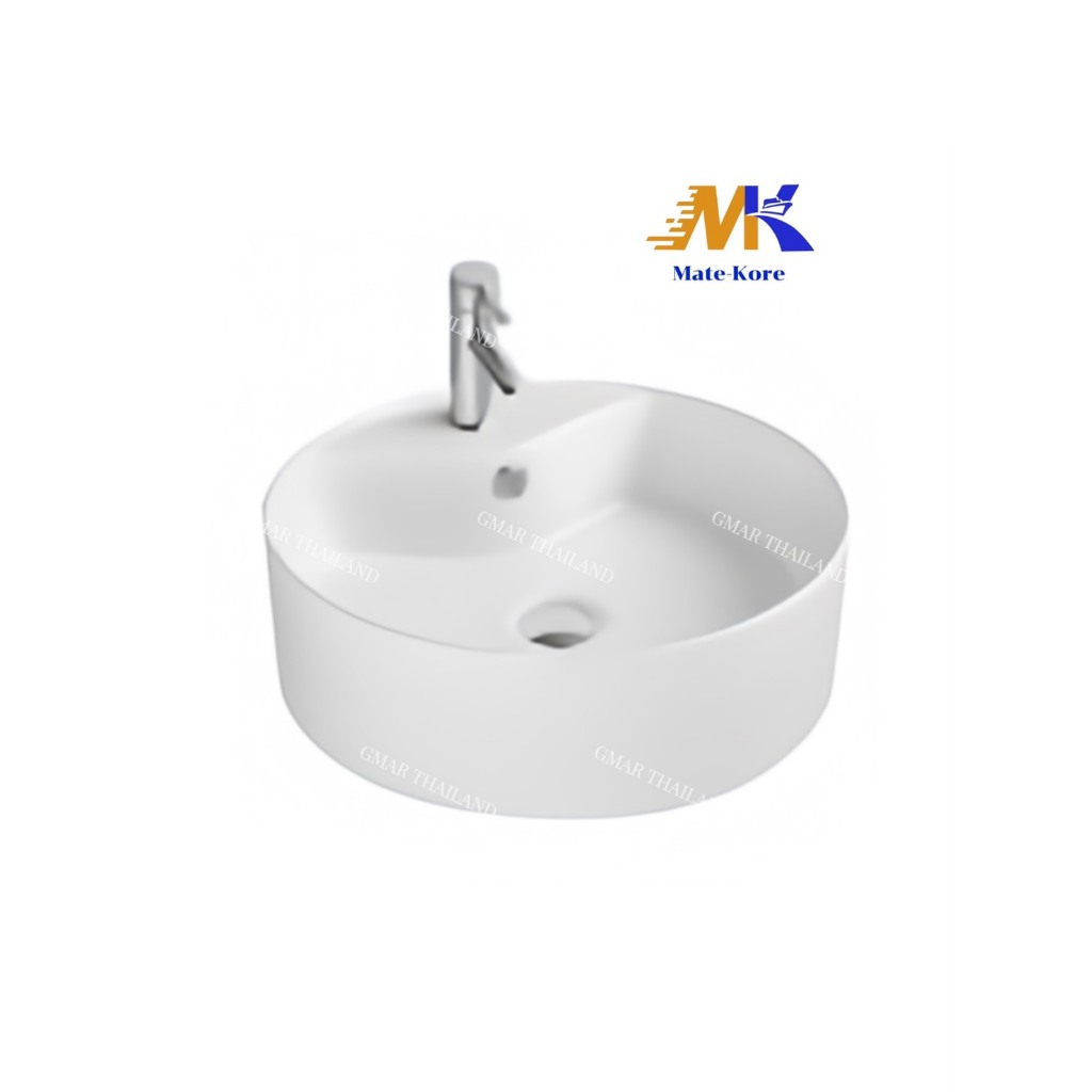 อ่างล้างหน้าวางบนเคาน์เตอร์ทรงกลม MK HOME (M8013)