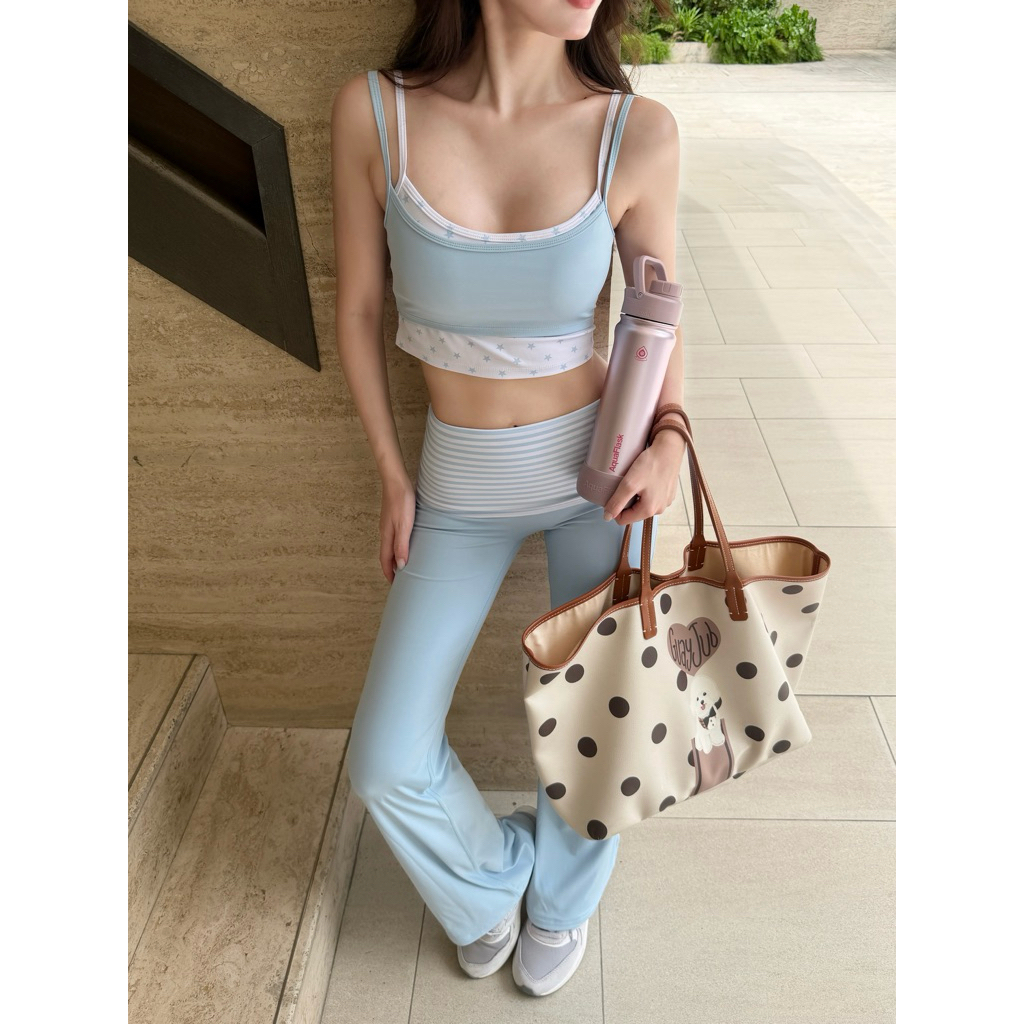 Jolene Flare Pants (เฉพาะกางเกง) กางเกงออกกำลังกายขาม้า เก็บหุ่นเพรียว