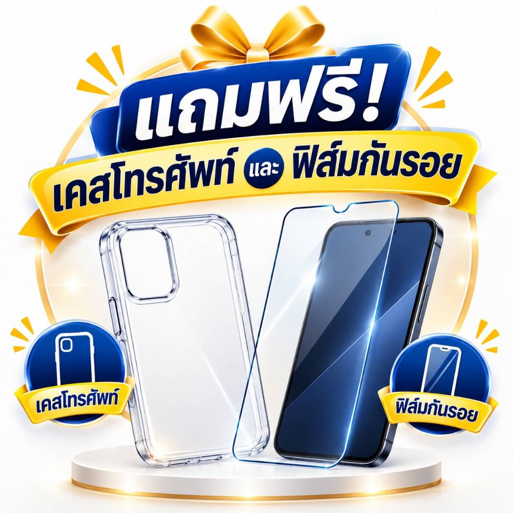 แถมฟรีเคสโทรศัพท์และฟิล์มกันรอย [asean tech]