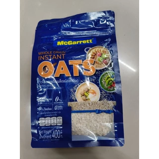 แผ่นข้าวโอ๊ตอบ(แดง)ข้าวโอ๊ตอบชนิดละเอียด(น้ำเงิน)ข้าวโอ๊ตอบชนิดหยาบ(เขียว)ตราแม็กกาแรต (McGarrett) น้ำหนักสุทธิ 400 กรัม
