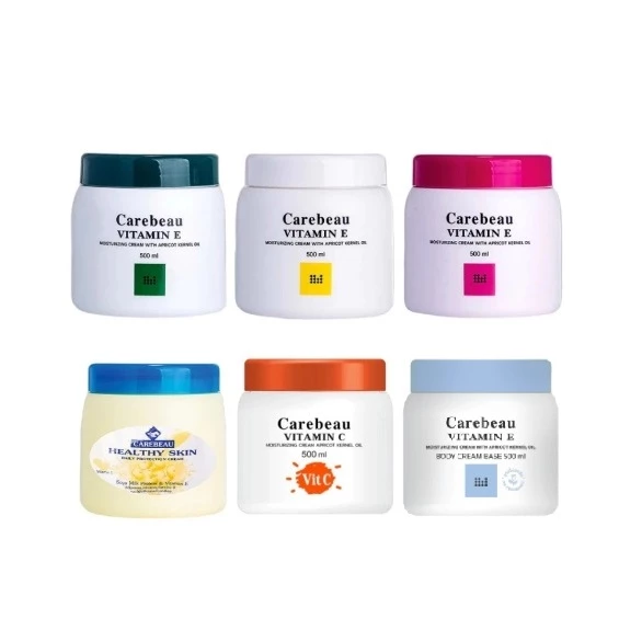 ครีมทาผิว แคร์บิว วิตามินอี / มิลค์กี้ บอดี้ครีม 500 มล. Carebeau Vitamin E / Milky Body Cream 500 ml.