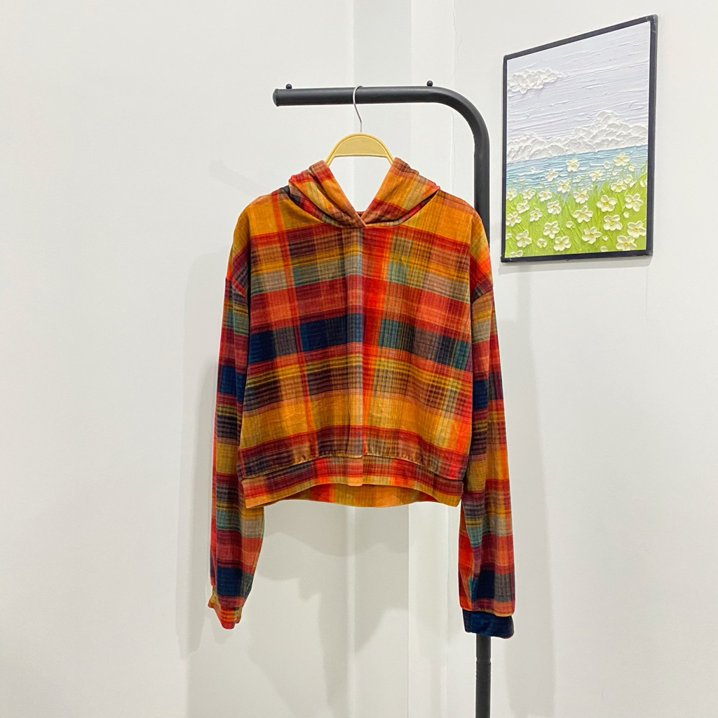Topshop เสื้อสเวตเตอร์มีฮูดผู้หญิง size US8