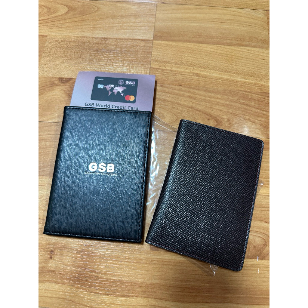 passport cover asiana airlines แท้ ใหม่ แถมที่ใส่พาสปอร์ตของจากธนาคารออมสิน