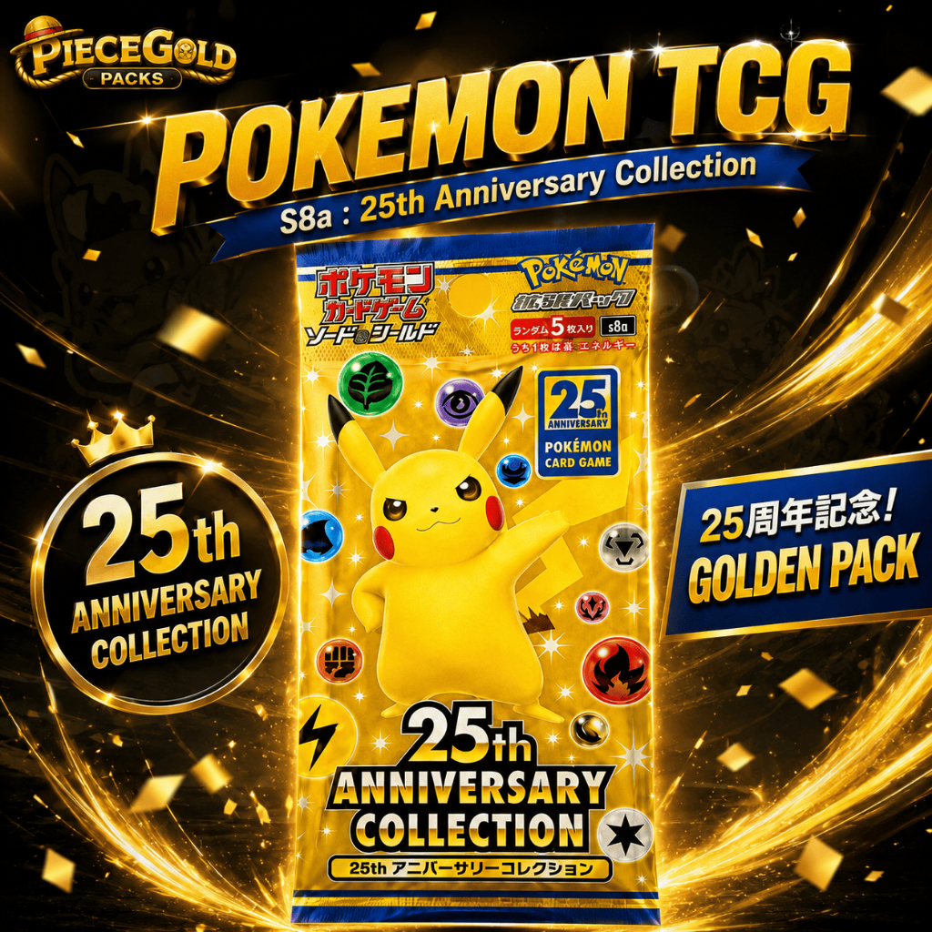 [พร้อมส่ง] Pokemon S8a 25th Anniversary Collection JP Booster Pack 1ซอง 5ใบ การ์ดโปเกมอนภาษาญี่ปุ่น