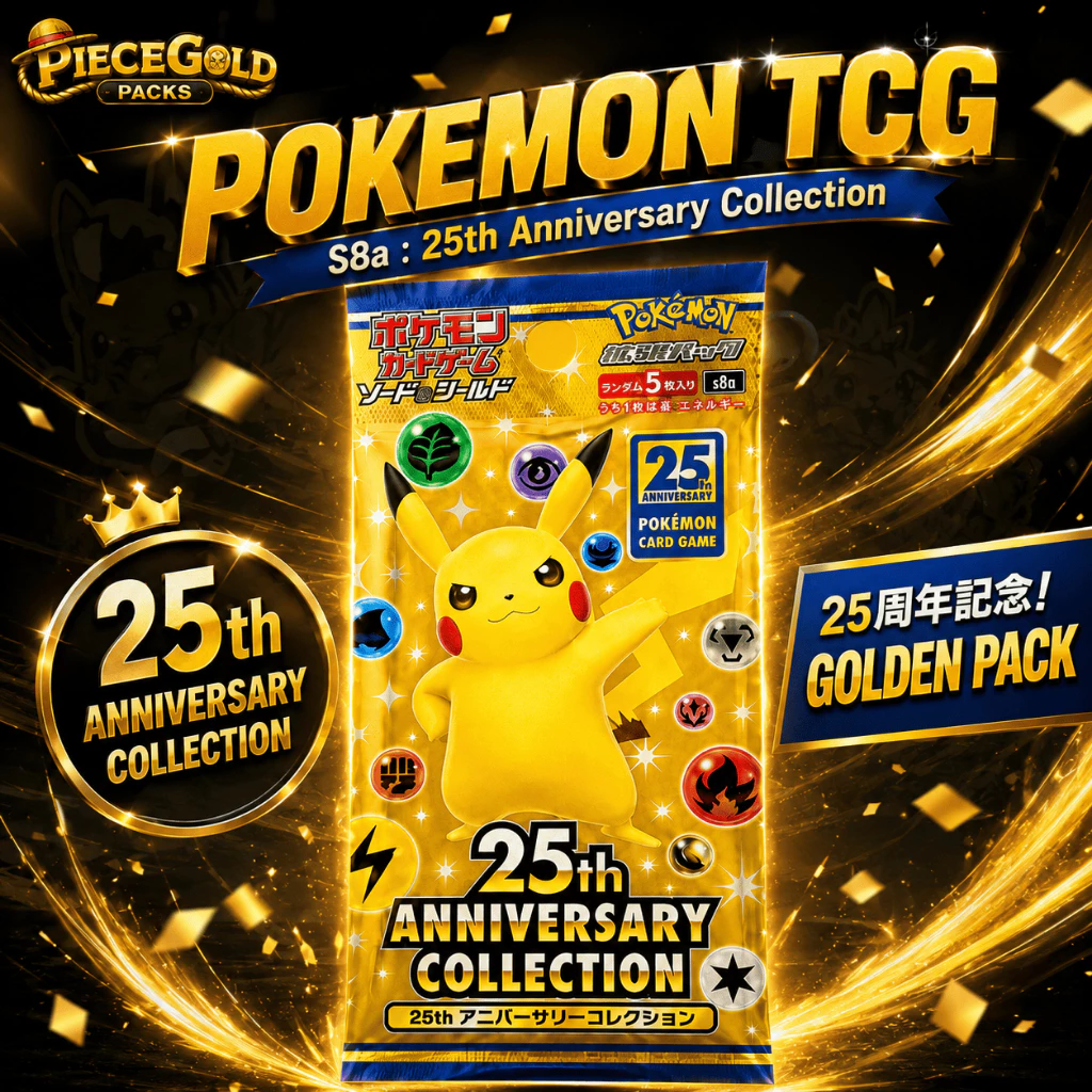 [พร้อมส่ง] Pokemon S8a 25th Anniversary Collection JP Booster Pack 1ซอง 5ใบ การ์ดโปเกมอนภาษาญี่ปุ่น