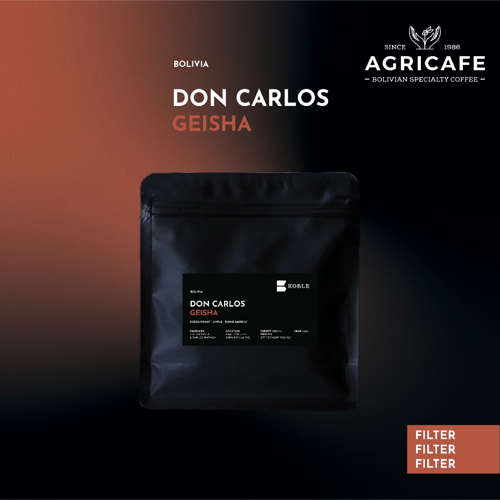 KOBLE COFFEE - Bolivia Don Claros, Geisha, Dry Ferment Washed [เมล็ดกาแฟคั่วอ่อน Filter Specialty Gr