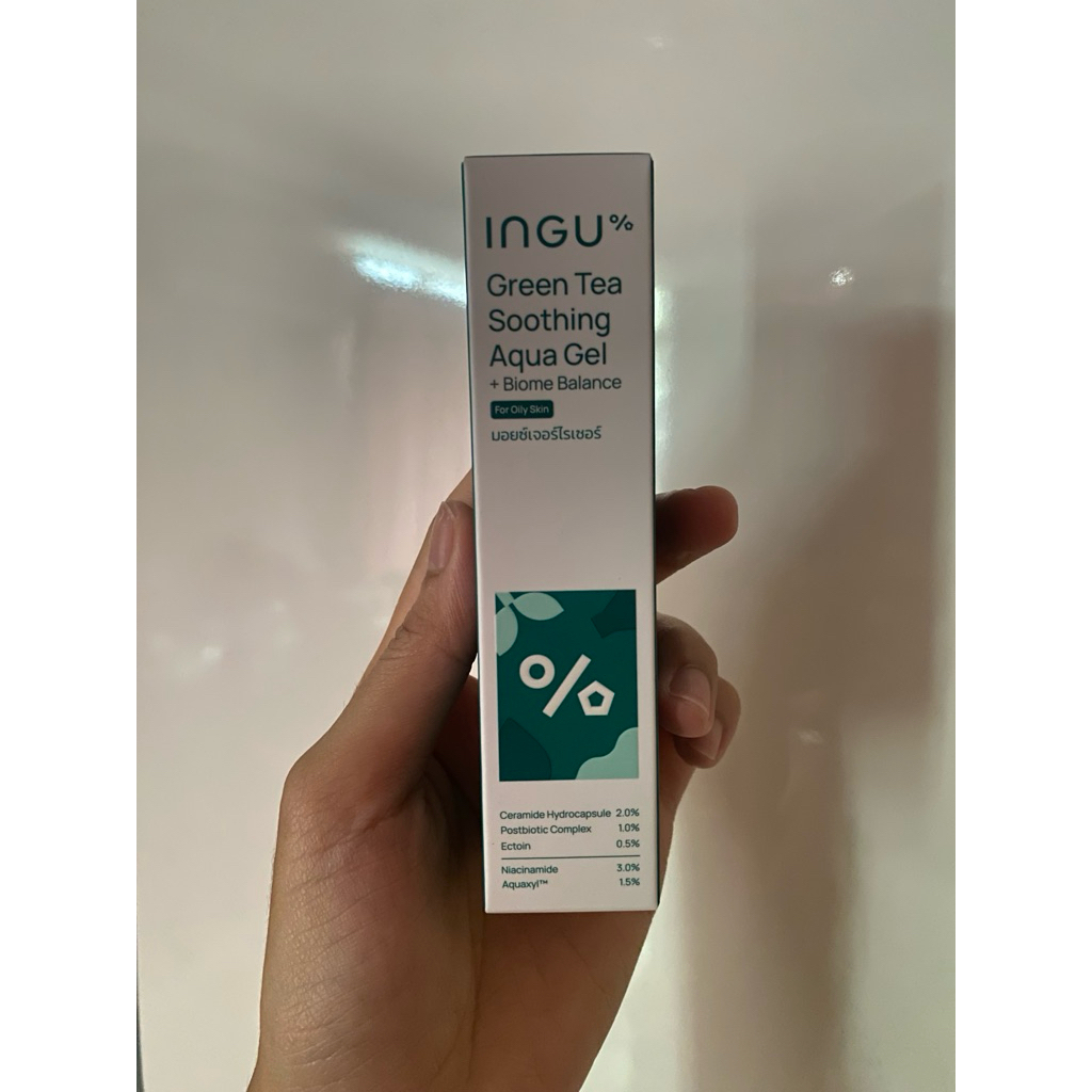 ✨ของใหม่✨ INGU Green Tea Soothing Aqua Gel + Biome Balance มอยซ์เจอร์ไรเซอร์เนื้อเจลบางเบา สำหรับผิว