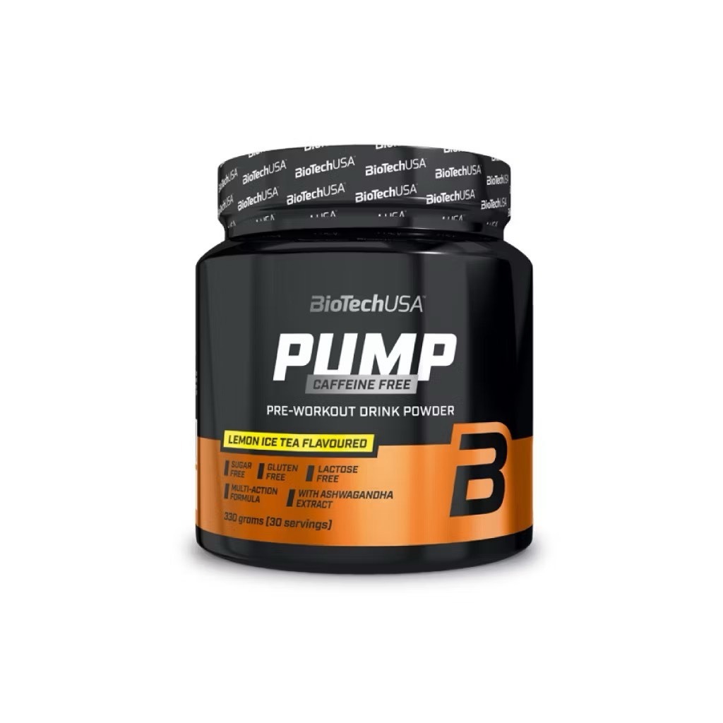 BioTechUSA Pump Caffeine Free drink powder - 330 g Pre-Workout Energy, Focus & Immune Support