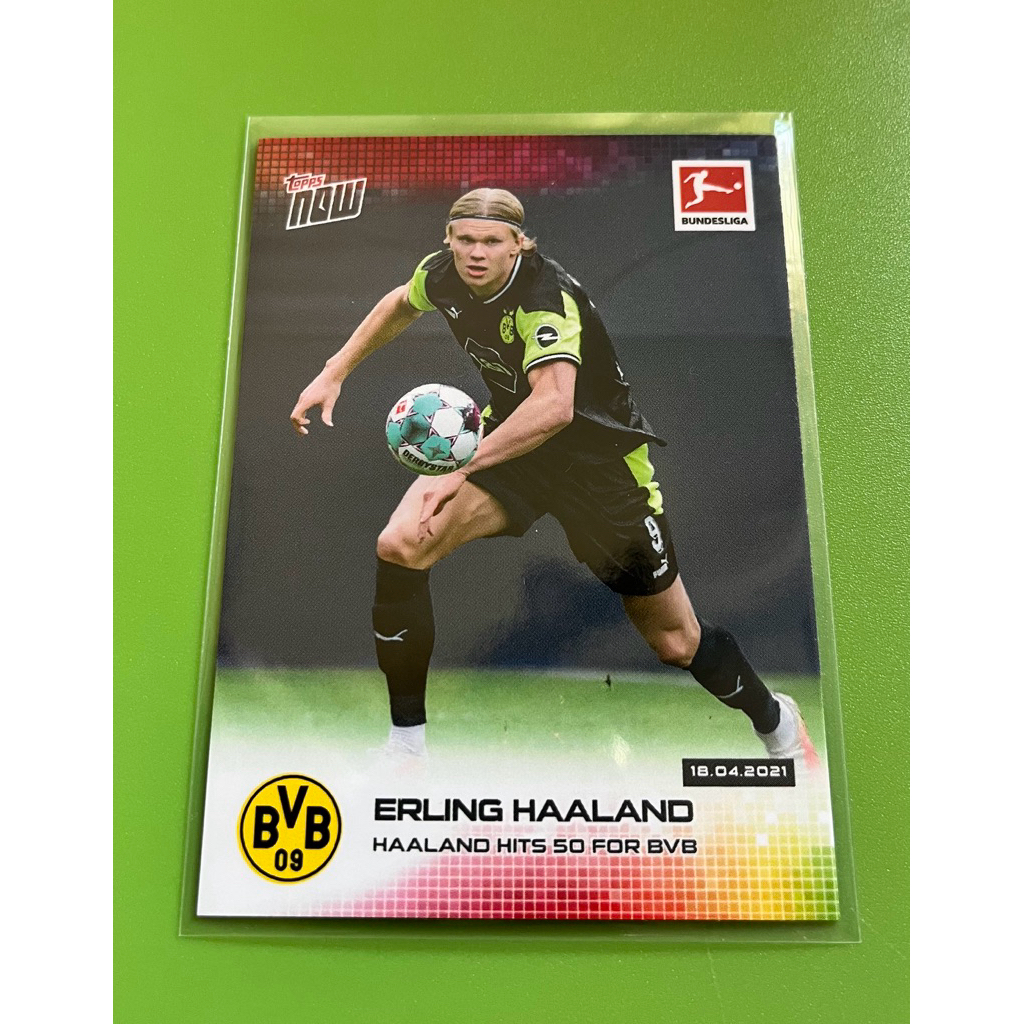 Erling Haaland - Borussia Dortmund - 2021 Bundesliga Topps Now - Card #172