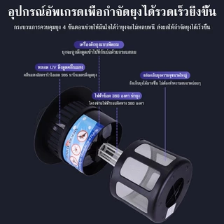 【Keviro】เครื่องดักยุง กำลังแรง ขนาดใหญ่ ครอบคลุม 300㎡ ดูด+ช็อตไฟฟ้า กันน้ำ IPX4 ใช้ได้ในบ้าน/กลางแจ้ง สำหรับฟาร์มเลี้ยง