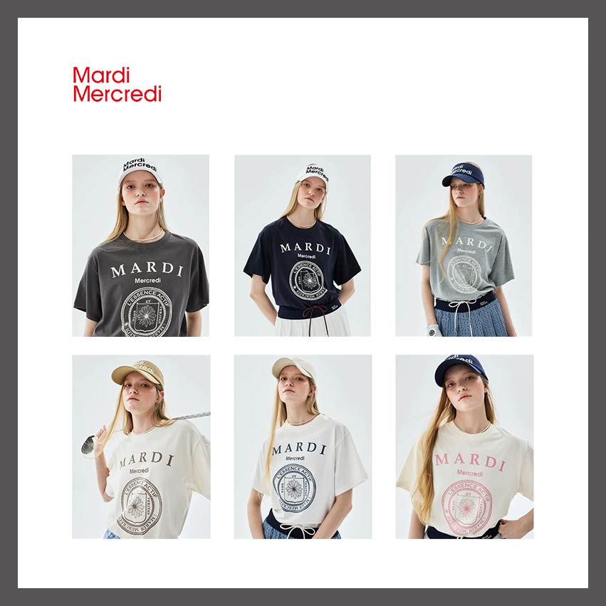Mardi Mercredi Tshirt Univ Badge มี 6 สีให้เลือก