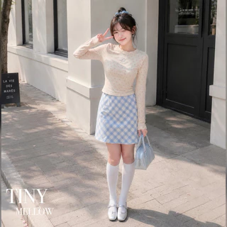 Candy CoCo - เสื้อแขนยาว เสื้อยืด ผ้าสลาฟพรีเมียมพิมพ์ลายจุด ผ้ายืดหยุ่นใส่สบาย - ( แคนดี้ )