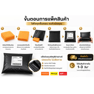 (SET10ผืน) ผ้าไมโครไฟเบอร์ 260 GSM 40x40 ซม. โพลีเอมายด์ 20% เต็ม ซับน้ำดี ไม่เป็นขุย เช็ดรถและกระจก ผ้าเนื้อฟู