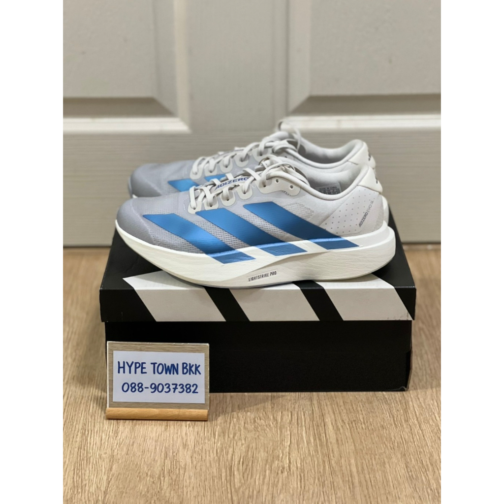 [ PREORDER ] รองเท้าวิ่ง Adidas Adizero EVO SL สี KI6880 Crystal White Tech Blue มือ1 ของแท้ 100%