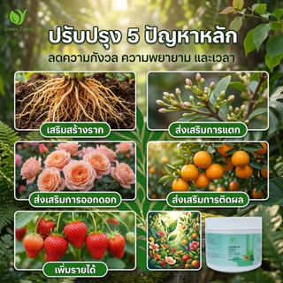 【GreenThumb】ปุ๋ยครบสูตร 7 ชนิด ปุ๋ยละลายน้ำ ปุ๋ยอินทรีย์ สารปรับดิน ดูแลต้นไม้ ดอกไม้ ผัก ผลไม้ กระบองเพชร
