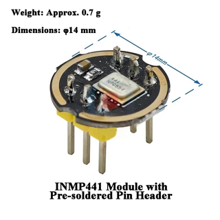 INMP441 โมดูลไมโครโฟนรอบทิศทาง Omnidirectional Microphone Module I2S Interface MEMS