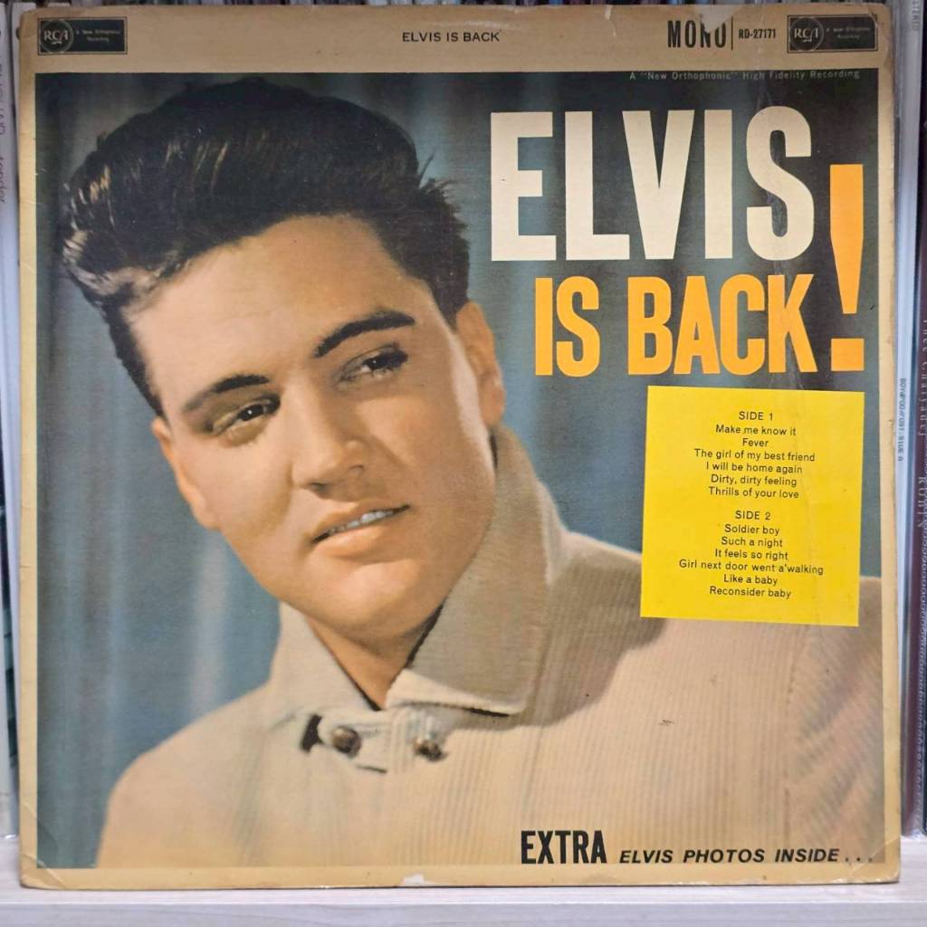 [ร้านค้าจัดส่งไว] แผ่นเสียง ELVIS PRESLEY : ELVIS IS BACK 1LP Vinyl 12"