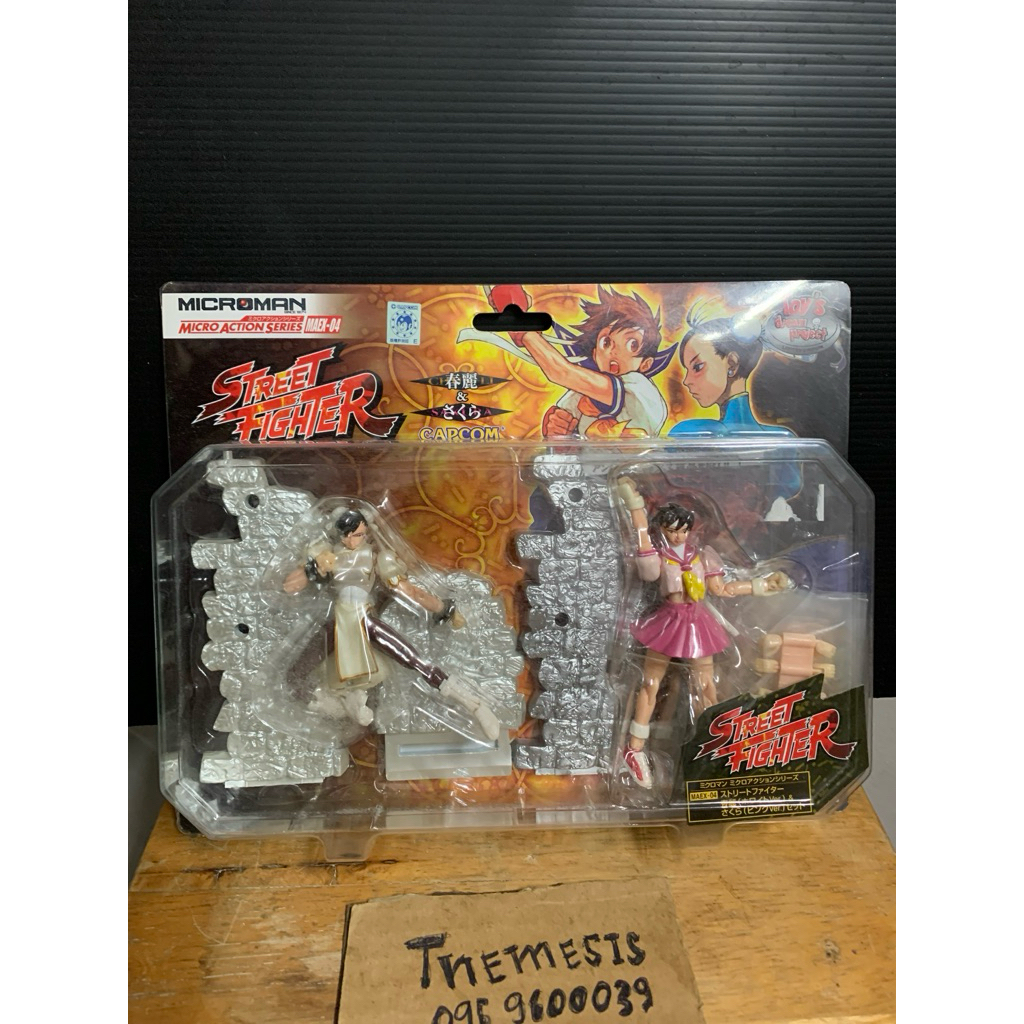 Microman Micronauts Street Fighter Chun-Li & Sakura MAEX-04 Takara ใหม่