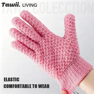Tawii. ถุงมือขัดผิว ถุงมืออาบน้ํา ขัดผิว ขจัดเซลล์ผิวเก่า ใช้ขณะอาบน้ำ Shower Gloves