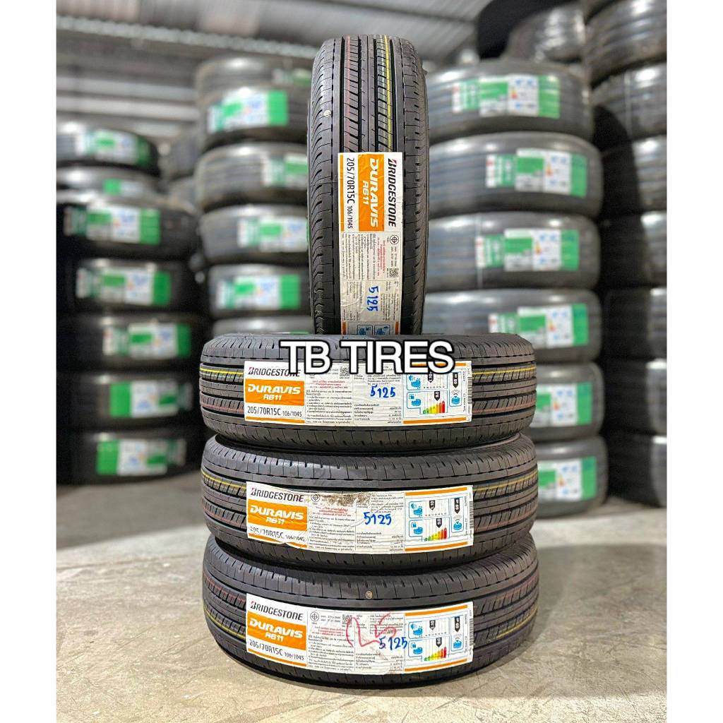 ยางรถยนต์ 205/70R15C DURAVIS R611 // BRIDGESTONE (ยางใหม่ค้างปี 2023 - 2025)