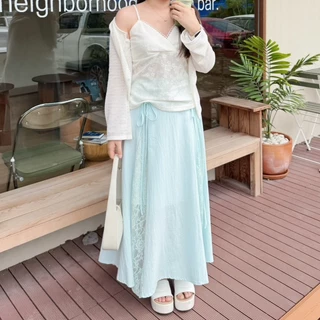 Posy Maxi Linen Skirt กระโปรงยาวผ้าลินิน