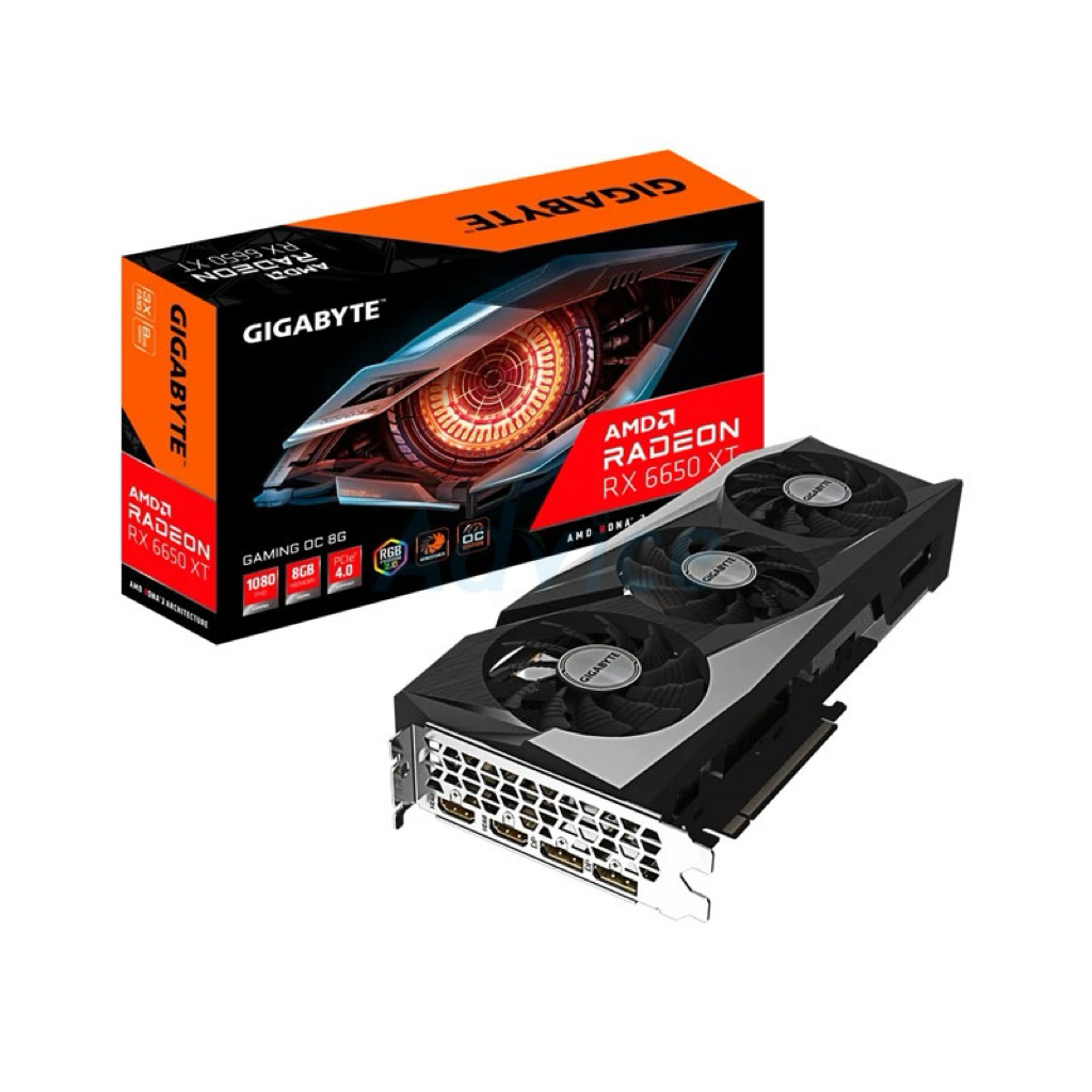 RX 6650XT Gigabyte8gb 3พัดลม สวยครบกล่อง