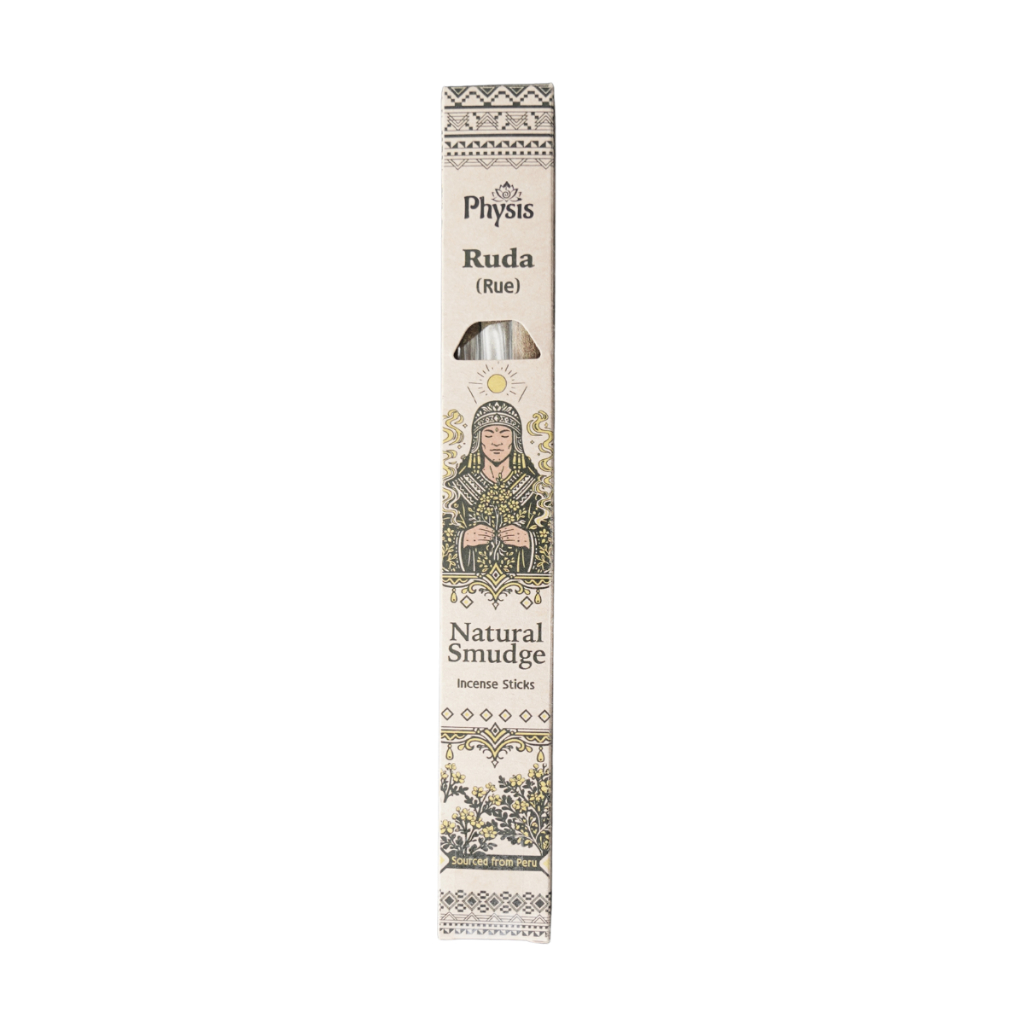 Physis | Ruda (Rue) Natural Smudge Incense Sticks 36g (6 sticks) l Symbiosis l Incense Sticks