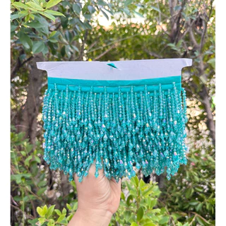 ชายครุยระย้า ชายครุยคริสตัล เงาสวยระยิบระยับสีสวย ราคาต่อ1หลา ใช้ตกแต่งเสื้อผ้า กระเป๋า งานฝีมือDiy