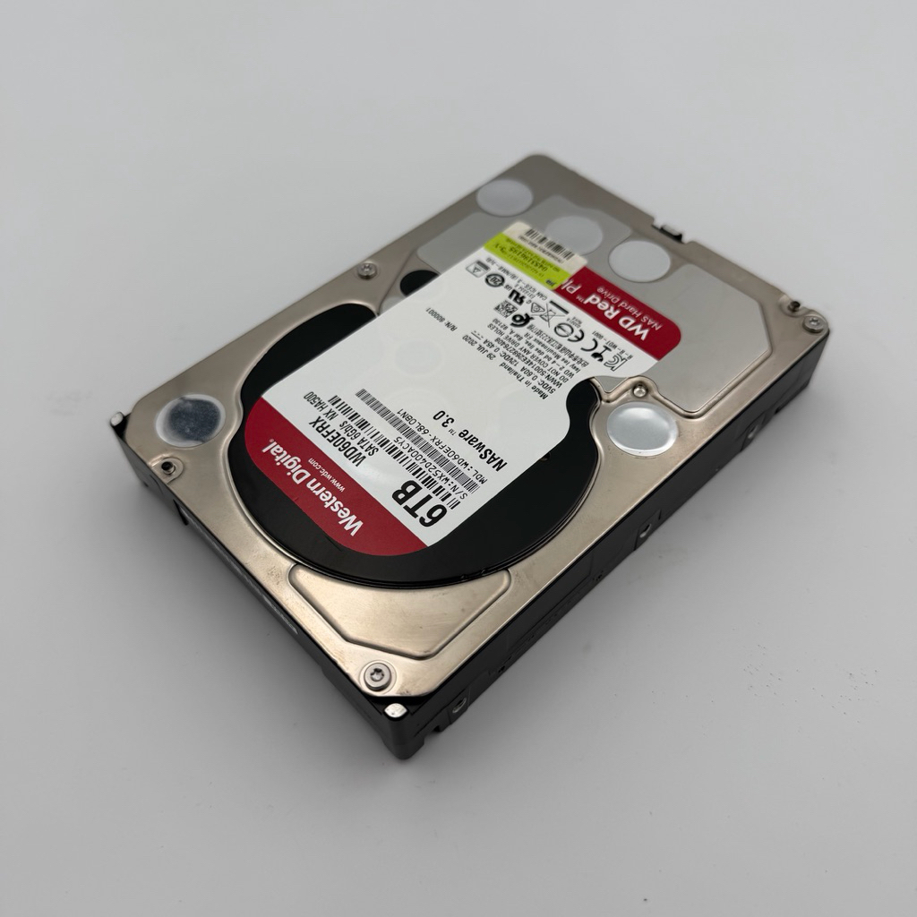 WD HDD  WD60EFRX (Red Disk 6TB) For Server / Nas