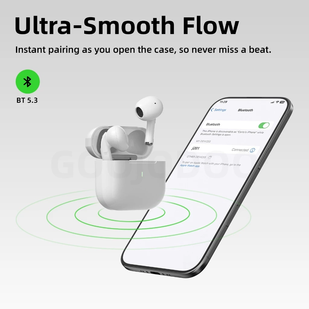 GOOJODOQ J201 หูฟัง Bluetooth 5.3 ไร้สาย มีไมค์ thumbnail 3