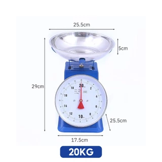 Oufeiai ตาชั่ง 20 kg เครื่องชั่งสปริง ตราชั่งกิโล กิโลแม่ค้า จานสแตนเลส ไม่ต้องใช้แบตเตอรี่ แข็งแรงทนทาน
