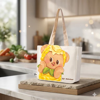 ### ของสมนาคุณ ### กระเป๋าสะพาย Lay's x Butterbear กระเป๋าผ้าหมีเนย